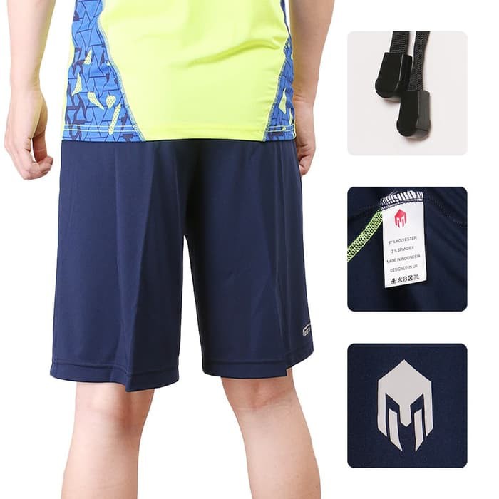 CELANA OLAHRAGA PENDEK CELANA RUNNING BOLA MILLS 3007 Champion Navy