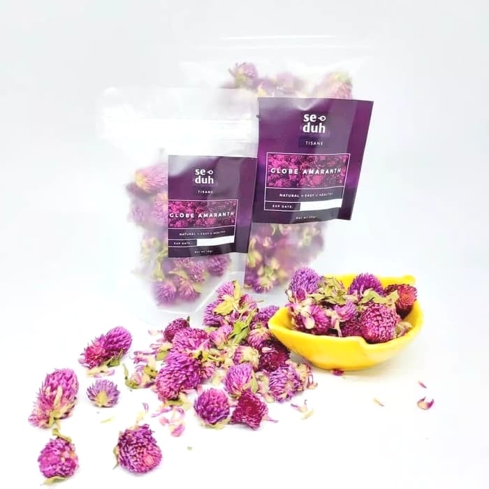 

teh-daun- seduh – globe amaranth tea / teh bunga globe amarant ungu 30 gram -daun-teh.