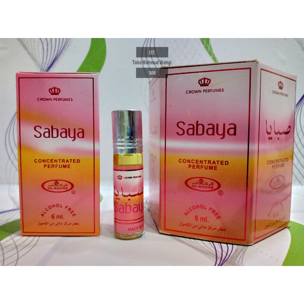 Parfum ORIGINAL Sabaya AL REHAB ORIGINAL 6 ml NON ALKOHOL
