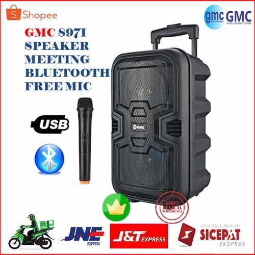 Speaker GMC 897i Portable bluetooth free mic