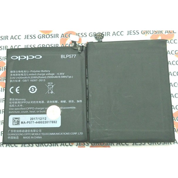 Battery Batre Baterai Oppo A51 Mirror 5 R3 R7005 R7007 BLP577 BLP-577 BLP 577