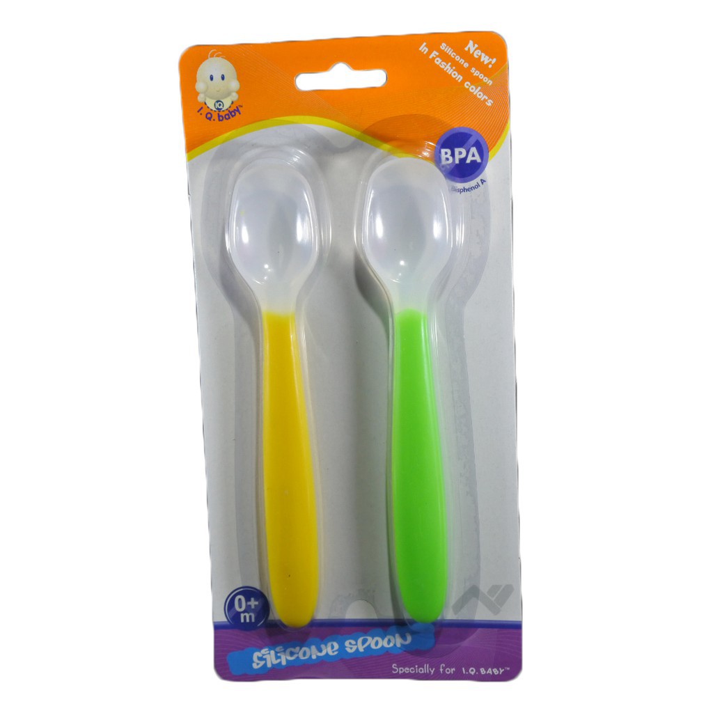 Sendok bayi silikon / IQ Baby Silicone Spoon