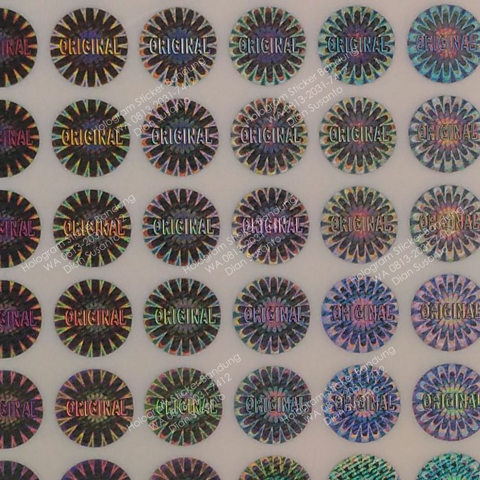 

Unik Sticker Hologram Original Silver 1 cm terakhir