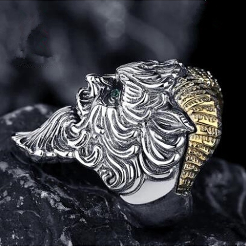 Cincin Pria Model Cakar Gaya Retro Gothic Punk Rock Untuk Pesta