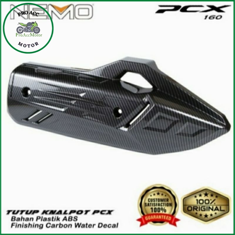 Tutup knalpot Vario 160 Pcx 160 carbon Nemo