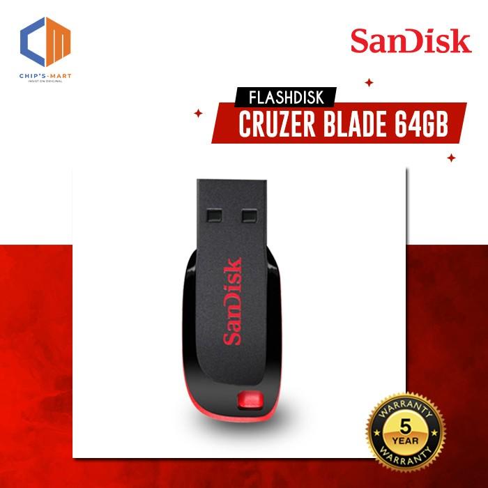 Sandisk Flashdisk 64Gb Cruzer Blade 100% Original