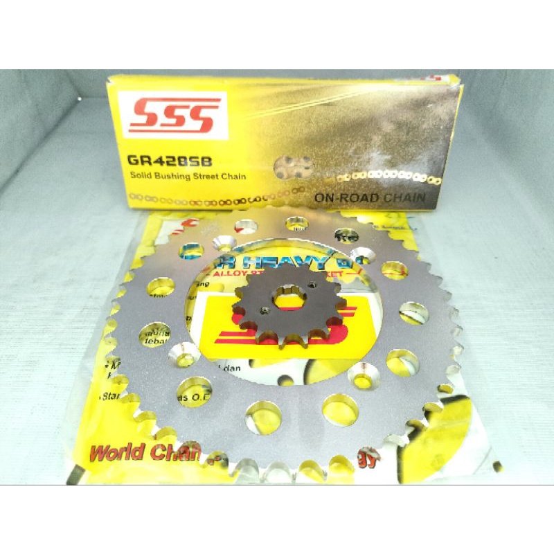 GEAR SSS 428 FULL SET KLX 150 D TRACKER TIPE G S ORIGINAL SSS FULL SET SSS