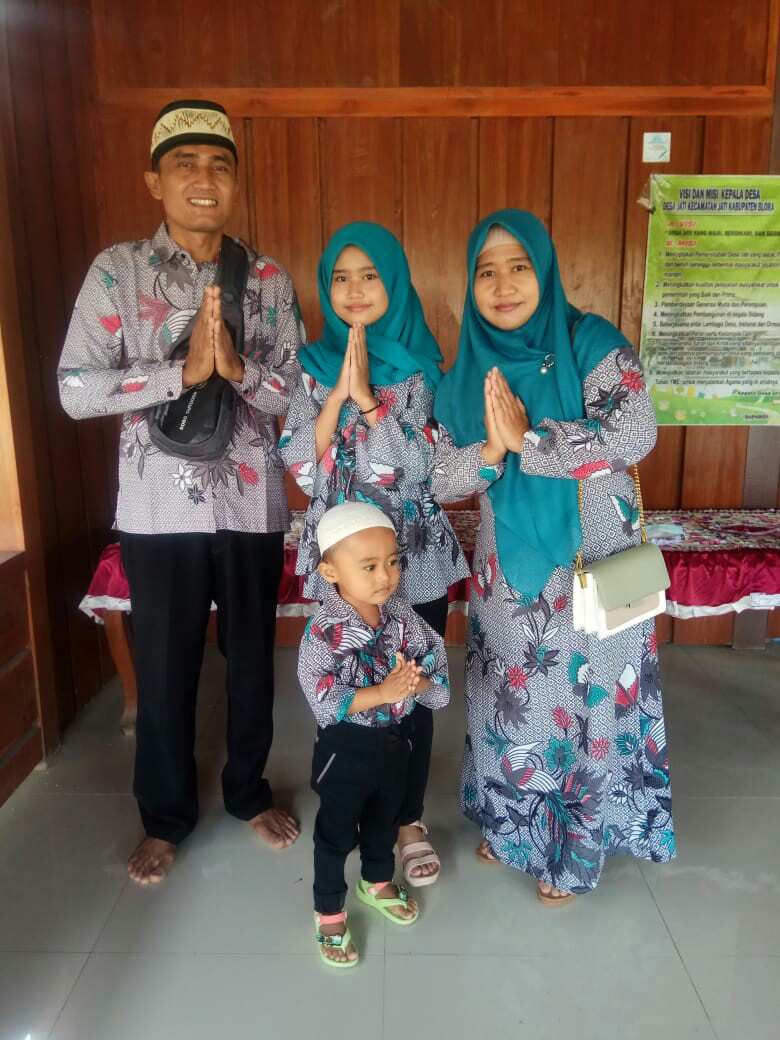 Batik Couple Keluarga Sania Ruffle Ori Ndoro Jowi Batik Pekalongan