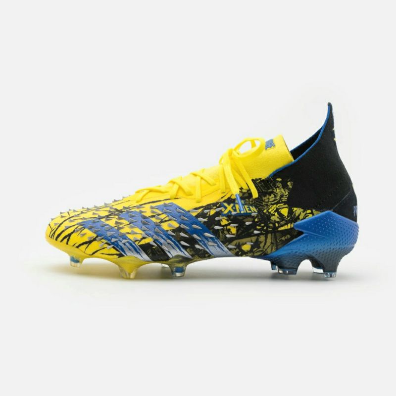 SEPATU BOLA ANAK PREDATOR FREAK.1 FG MARVEL CLEATS BRIGHT YELLOW BLUE CORE BLACK PREMIUM ORIGINAL SO
