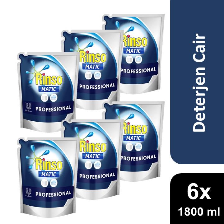 Rinso Matic Professional Deterjen Laundry Kiloan  Cair 1 8 