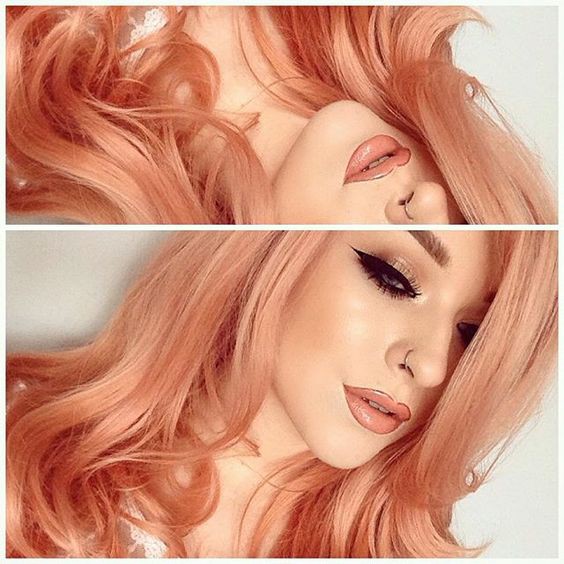 COLOR ME PEACH PUFF hair color cream / cat pewarna rambut