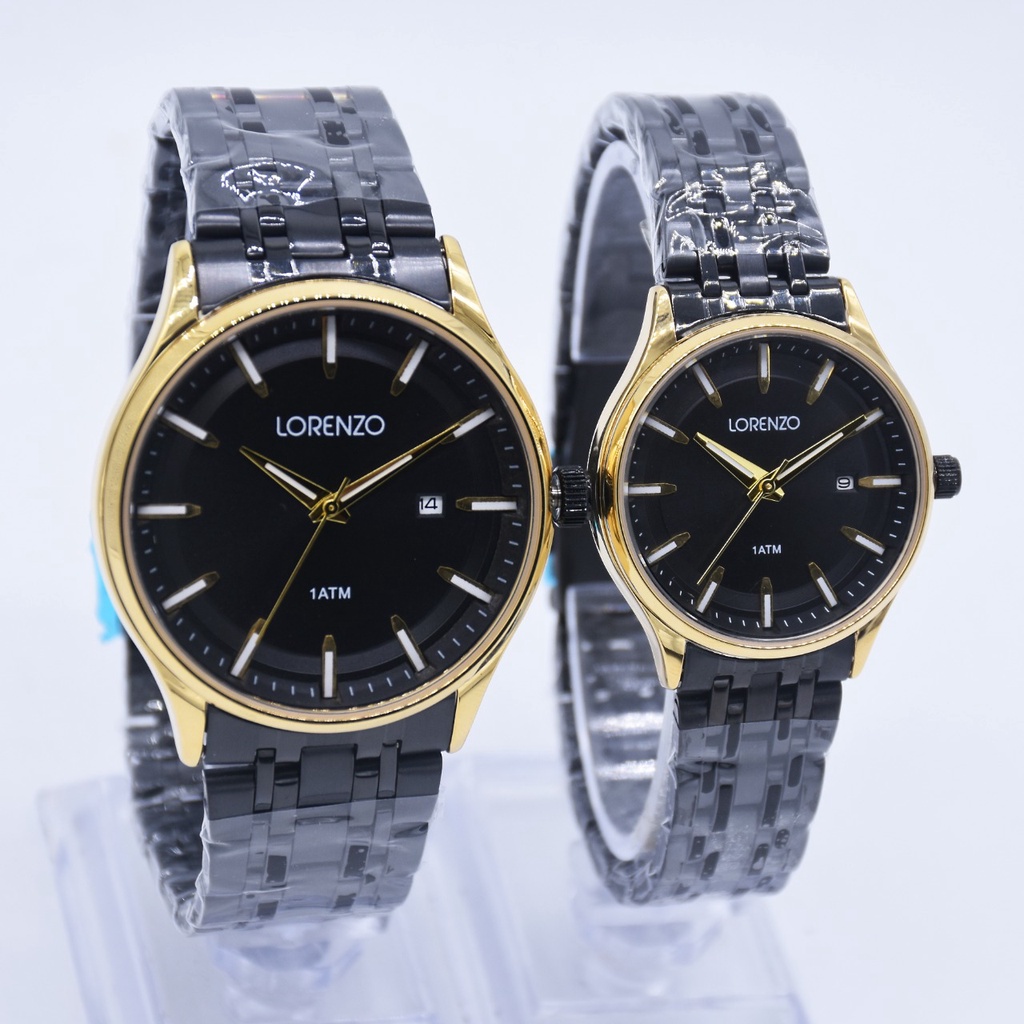 Jam Tangan Pria dan Wanita Couple Lorenzo R-5105M &amp; R-5105L Original