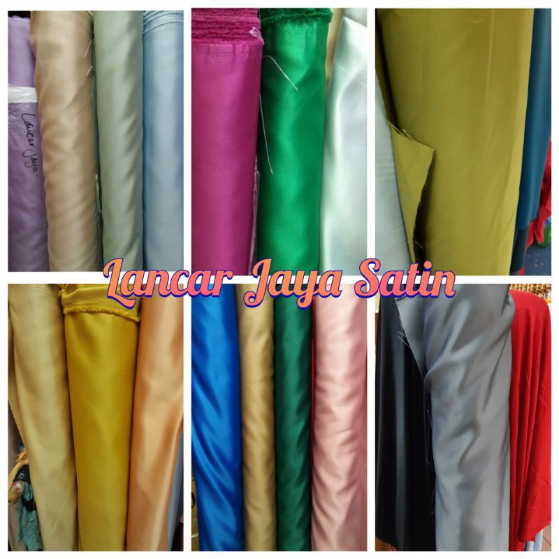 KAIN SATIN BRIDAL / Kain Satin Bridal Deutchess / Kain Satin Bridal Tebal / Kain Satin Bridal Premium