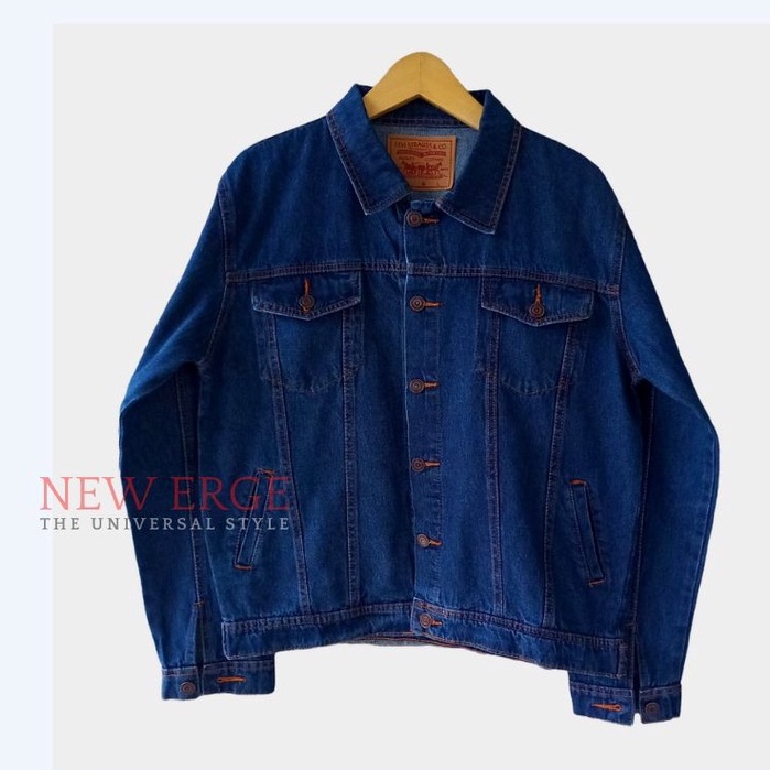 Jaket jeans denim pria