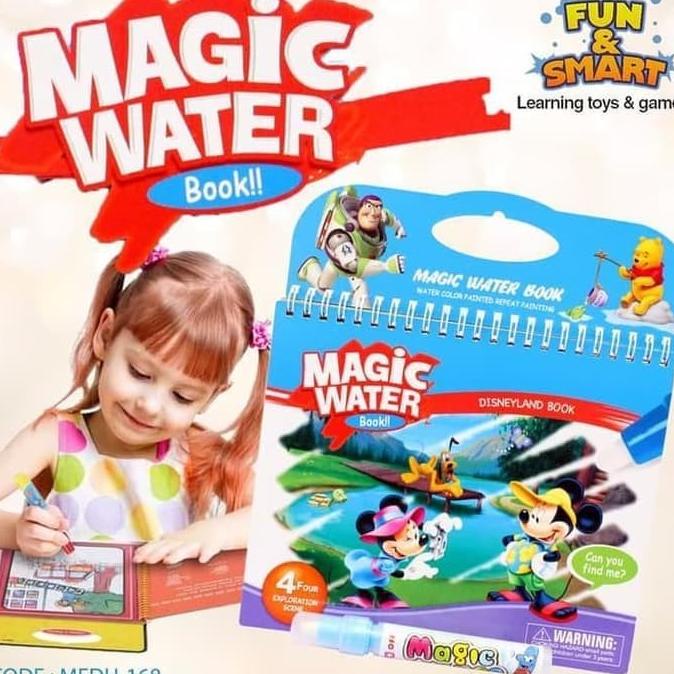 

(BISA COD) M150 Magic Water Book Buku Menggamar Multi Warna Buku Cat Air
