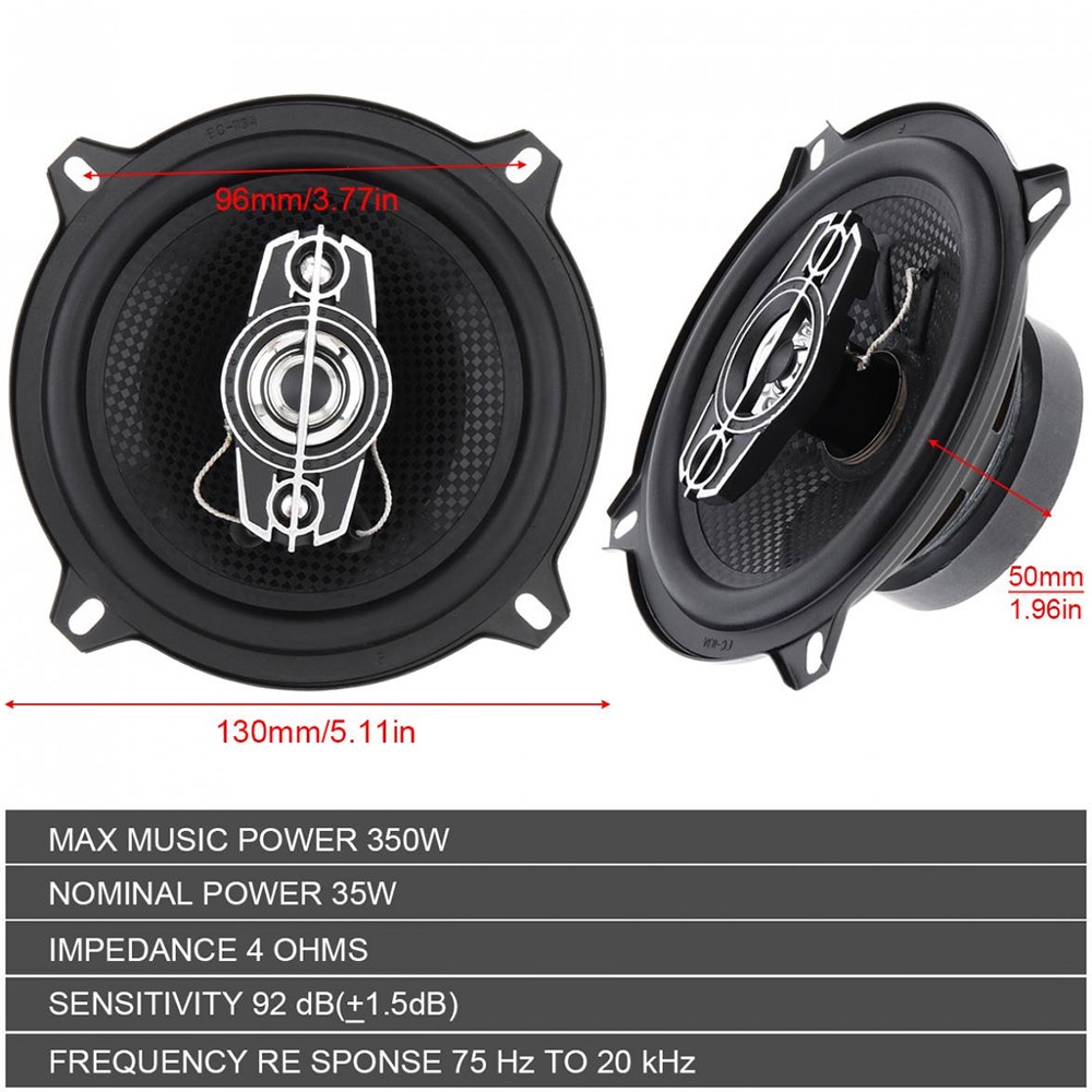 Speaker Mobil HiFi 5 Inch 350W 2 PCS - TS-1385