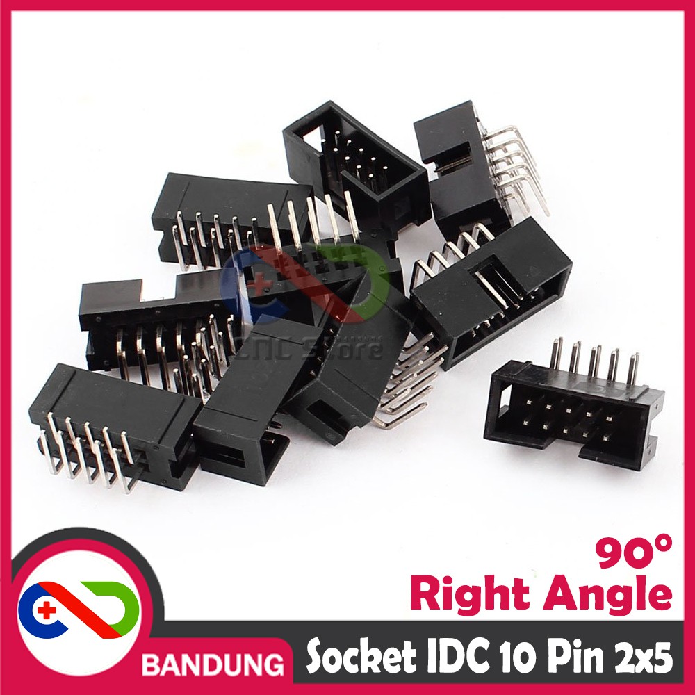 DC3-10P RIGHT ANGLE SOCKET IDC 2x5 10PIN BOX HEADER MALE ISP