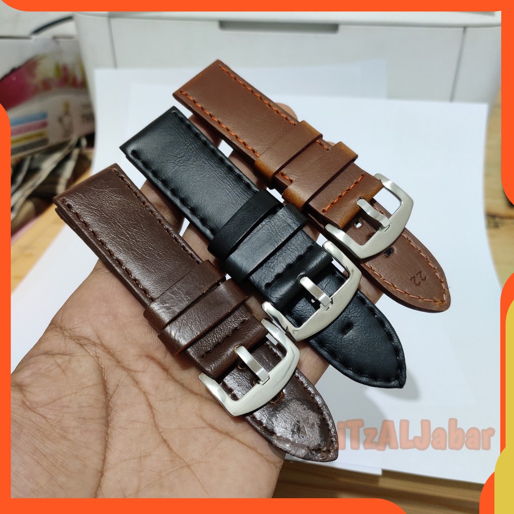 Tali jam tangan Kulit Leather strap Tali jam Kulit 22mm 24mm