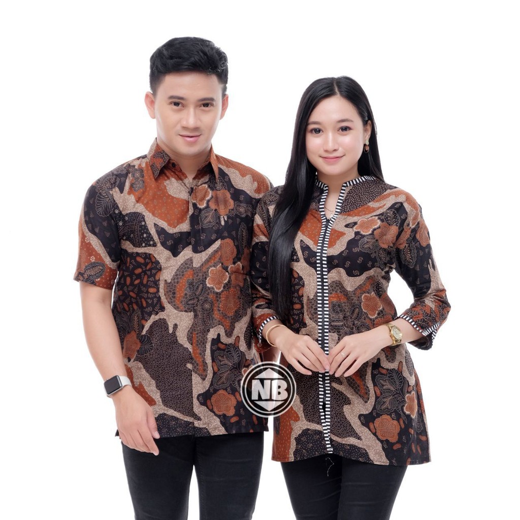 Couple Batik baju pria wanita batik seragam kantor batik pesta M L XL XXL baju modis seragam batik