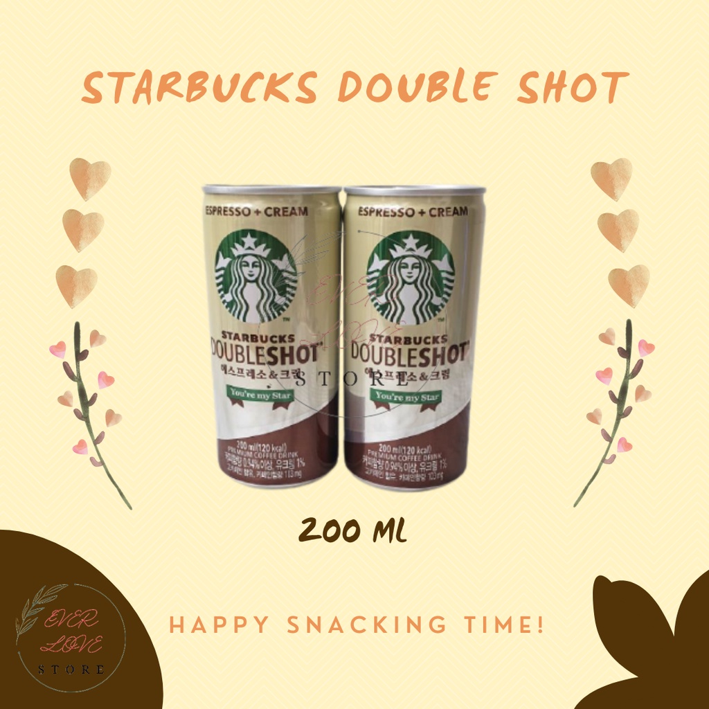 Jual Starbucks Double Shot / Kopi Starbucks / Espresso / Cream / Korea ...