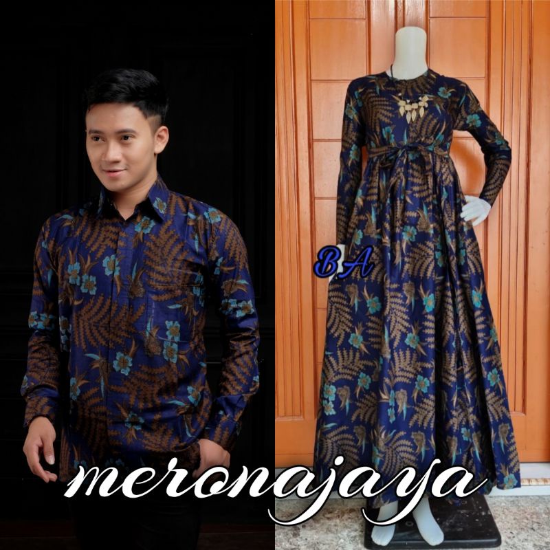 KELOR BIRU | Batik couple keluarga modern batik keluarga gamis jumbo termurah di shopee Baju batik keluarga