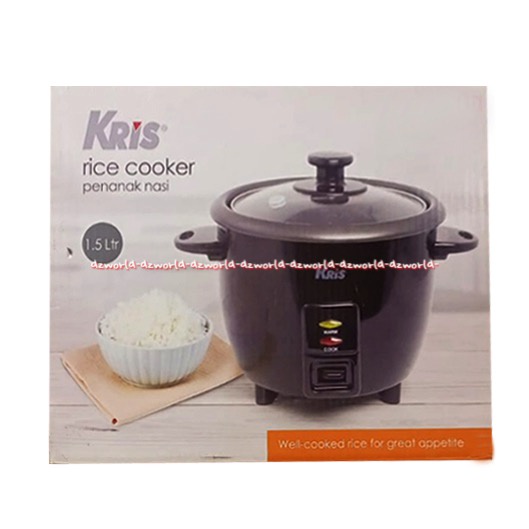 Kris Rice Cooker 1.5L Manual Pemasak Nasi Praktis Kecil Cocok Untuk Travelling Travel Berpergian Alat Masak 1.5 Litter Nasi Ricecooker Rice Kuker Krisbow Kris Chef