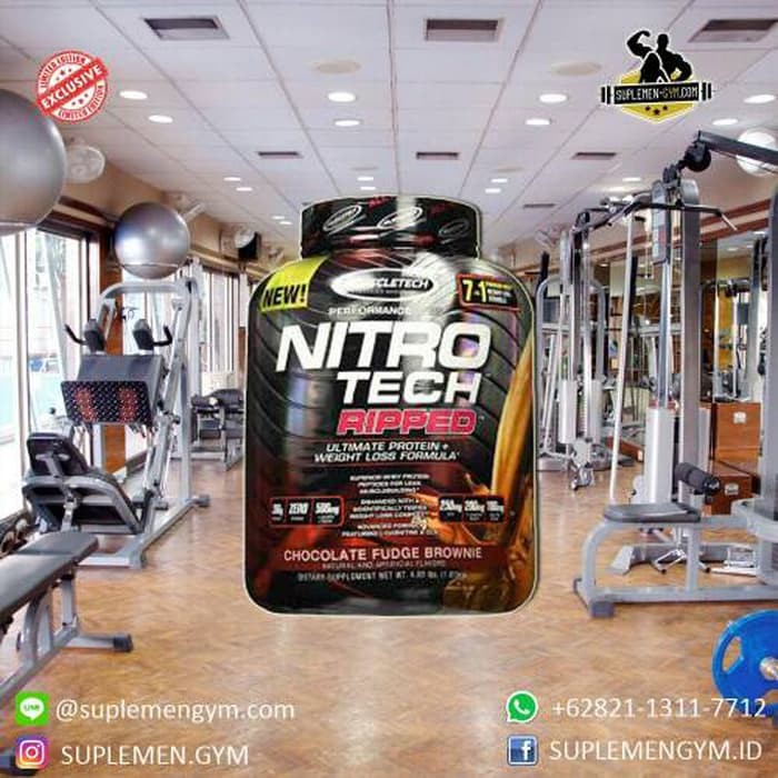 Muscletech MT NitroTech Ripped 4lbs Nitro Tech Whey Protein