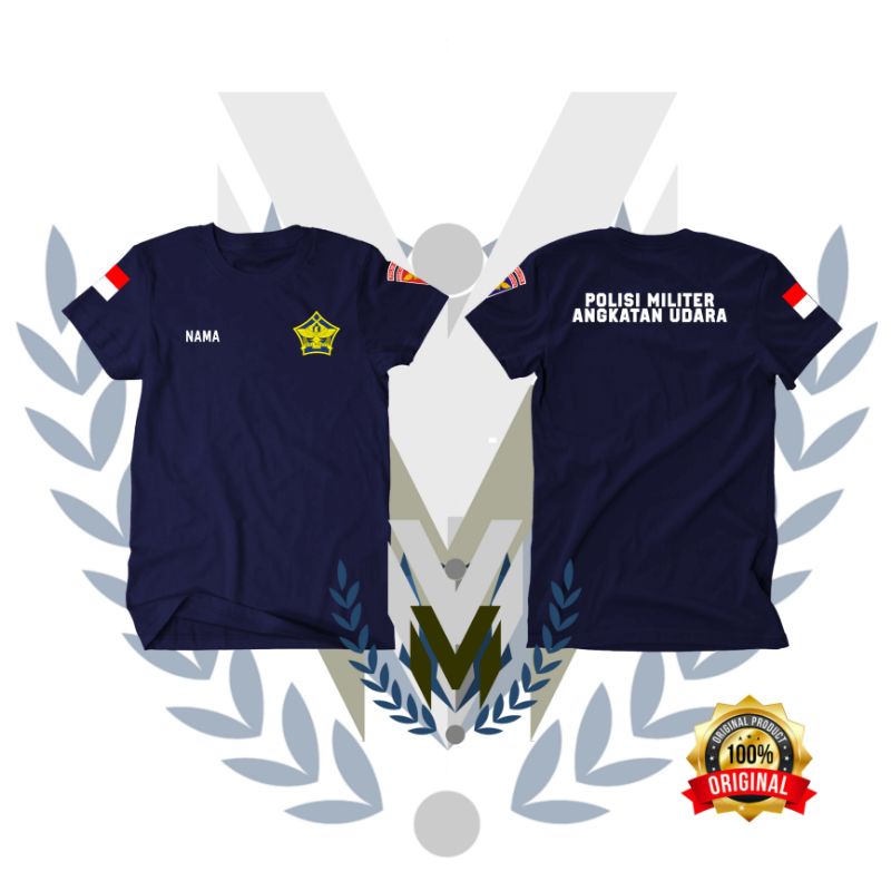 KAOS LENGAN PENDEK POLISI MILITER ANGKATAN UDARA #POMAU