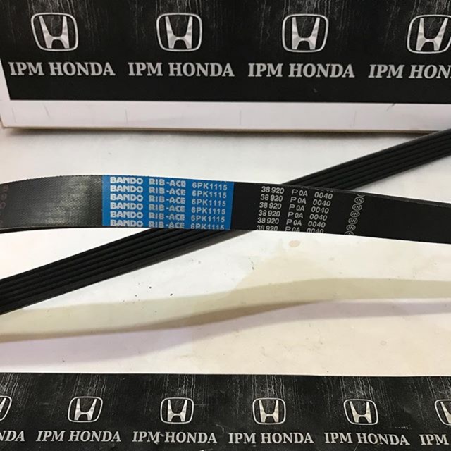 6PK 1115 38920 P0A Fanbelt Fan Belt Tali Kipas Honda Accord Cielo 1994 1995 1996 1997 S84 S86 1998 1999 2000 2001 2002 Mitsuboshi / Bando