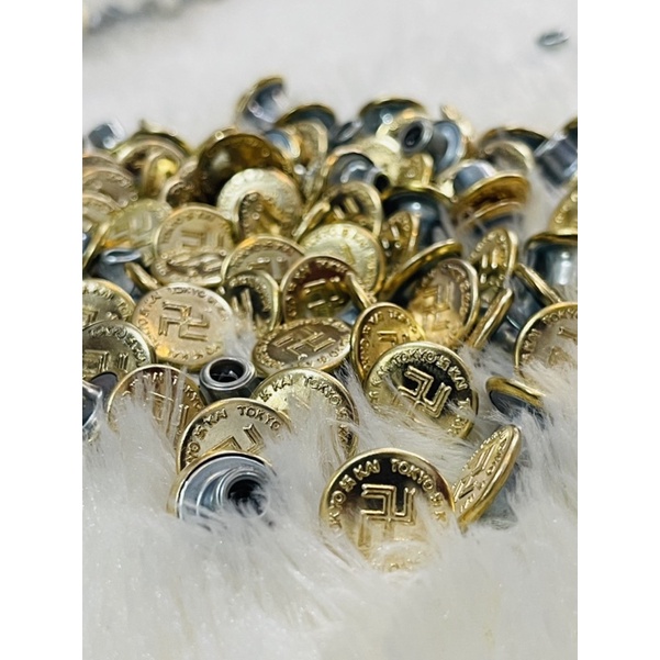 Kancing Tokyo kai Gold Button Tokyo Manji kancing swastika Emas Tokyo Revenger Gang Touman