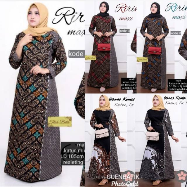 Dress kombinasi || dress batik || drees katun jarik