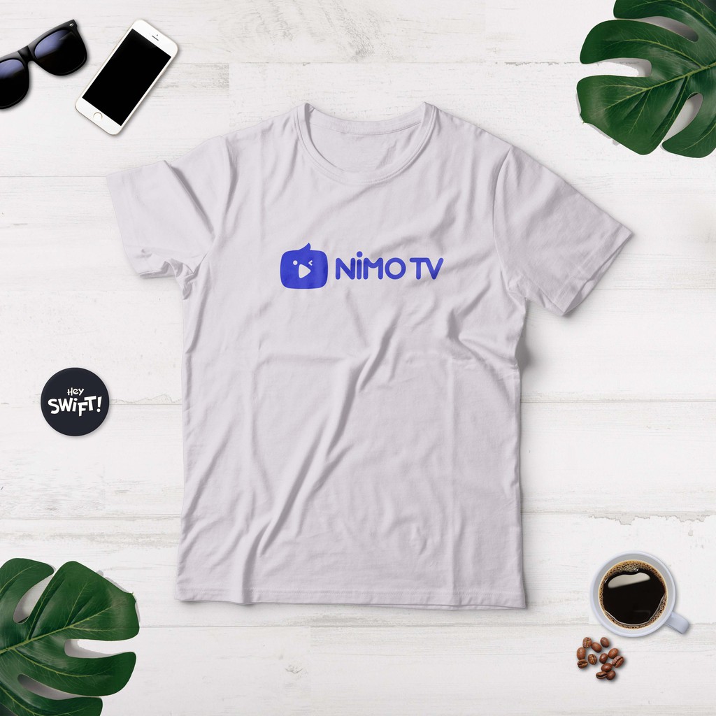 KAOS NIMO TV LOGO STREAMING GAME T-SHIRT GAMING BAJU DISTRO
