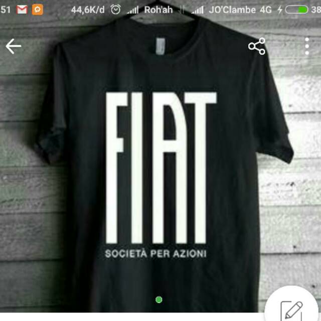 T-shirt.kaos.baju.Fiat
