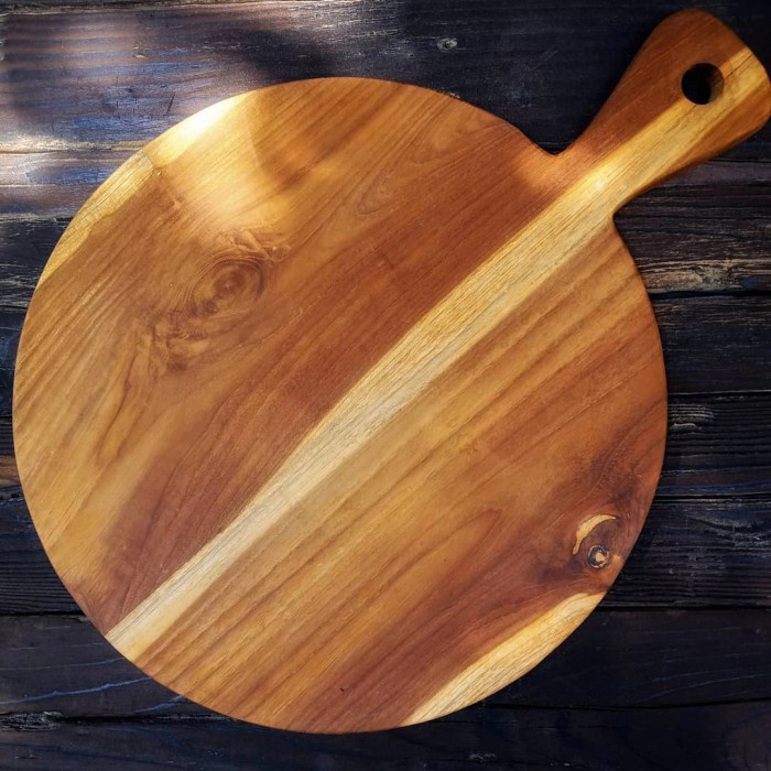 Talenan Bulat Jumbo Kayu Jati