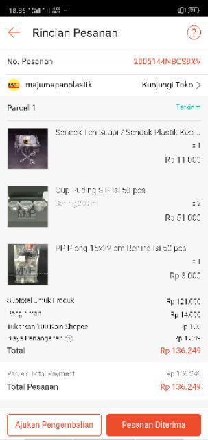 Cup Puding Sip / Mangkok Puding Puyo Bening Isi 50 Pcs