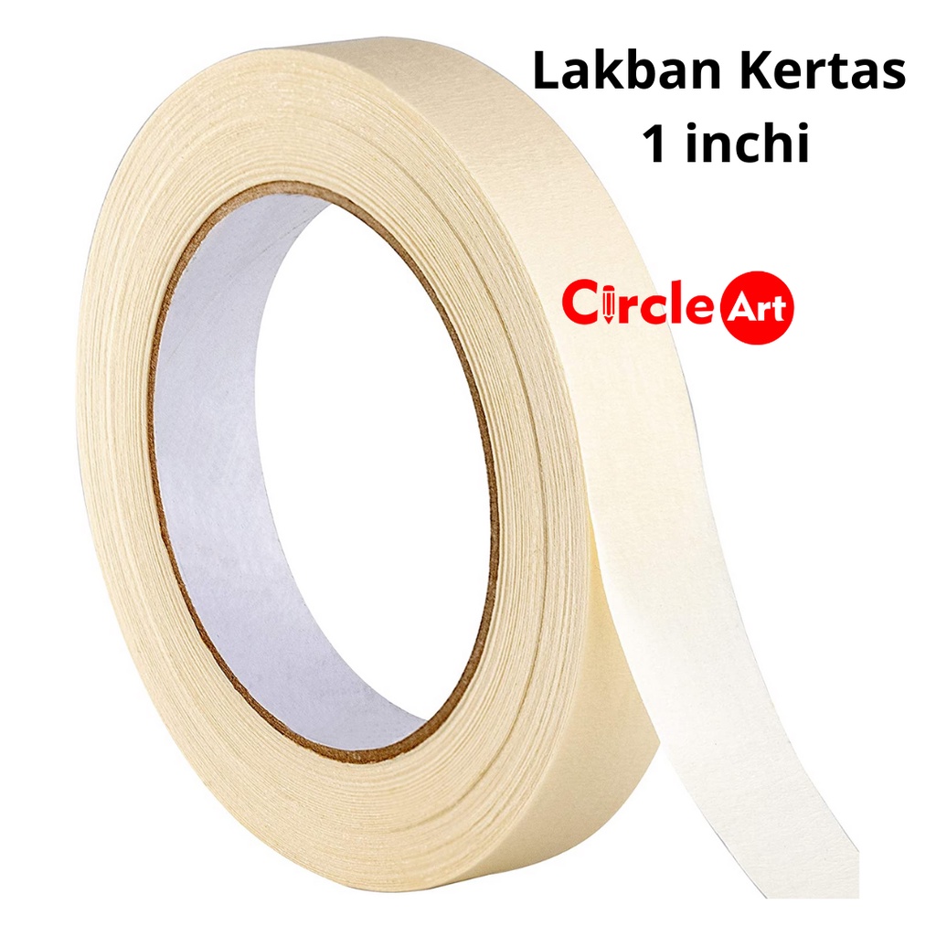 

Masking Tape 1 inchi 24 mm / lakban kertas satu inchi