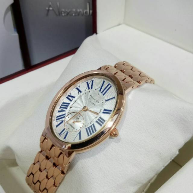 Jam Tangan Wanita Alexandre Christie Original AC-2667 Rosegold