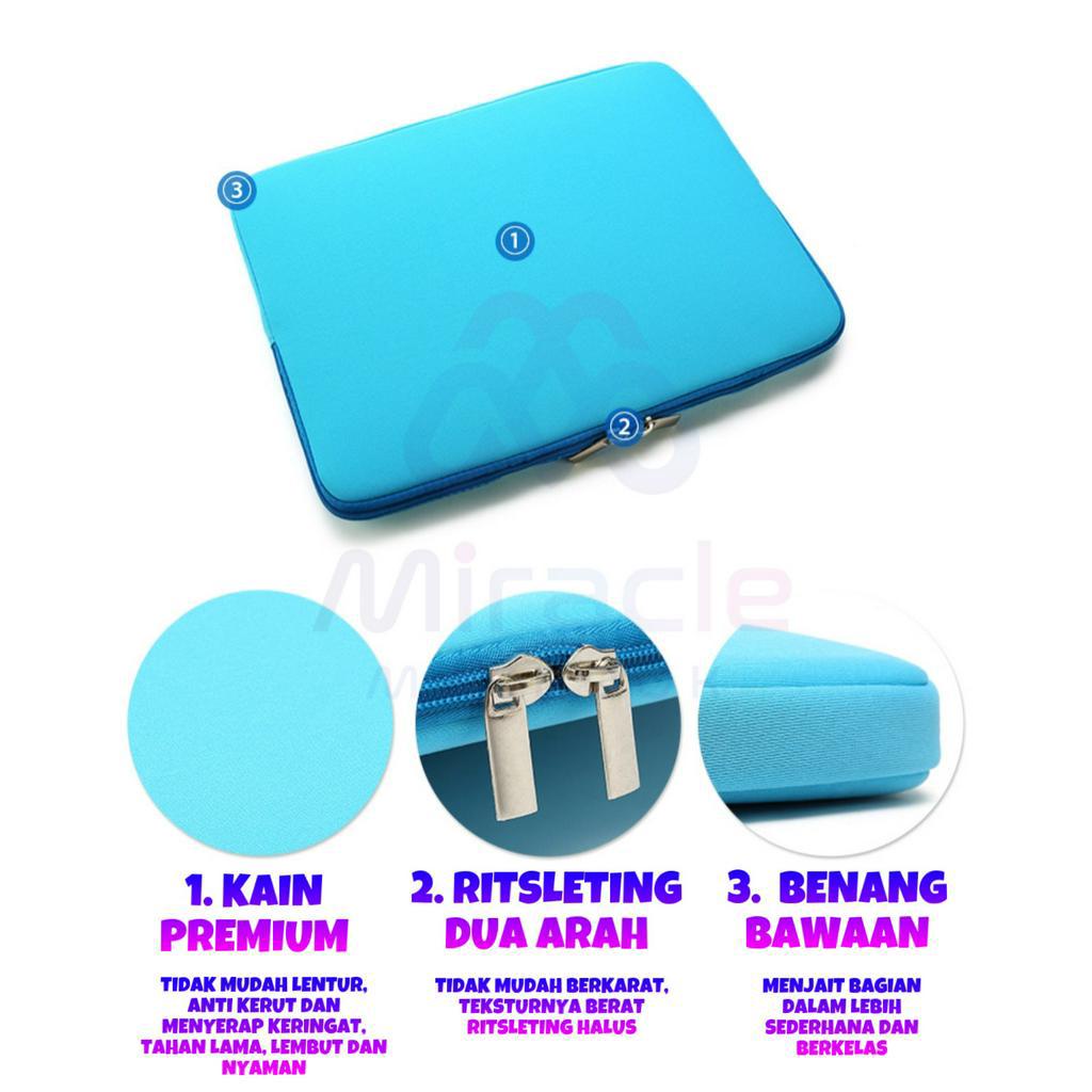 Sarung Laptop 11 12 13 15.6 inch Sleeve Case for Laptop / Tas Laptop Anti Air Waterproof Murah Model Simpel Keren Elegan / Sarung Laptop Wanita Pria Unisex Cewek Cowok Tebal Bahan Premium Berkualitas Wadah laptop Murah