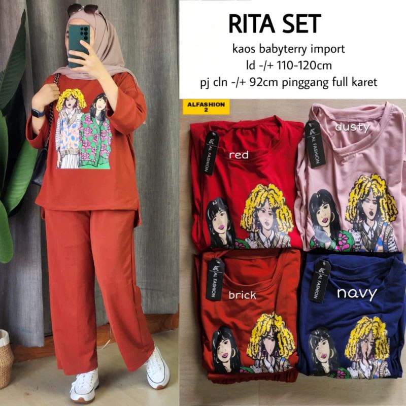 Rita setelan by al fashion