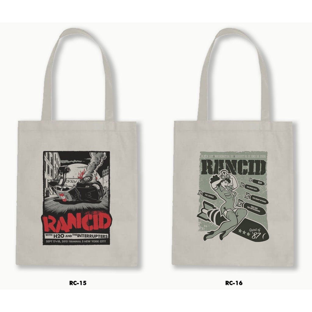 TOTE BAG BLACU - RANCID .01