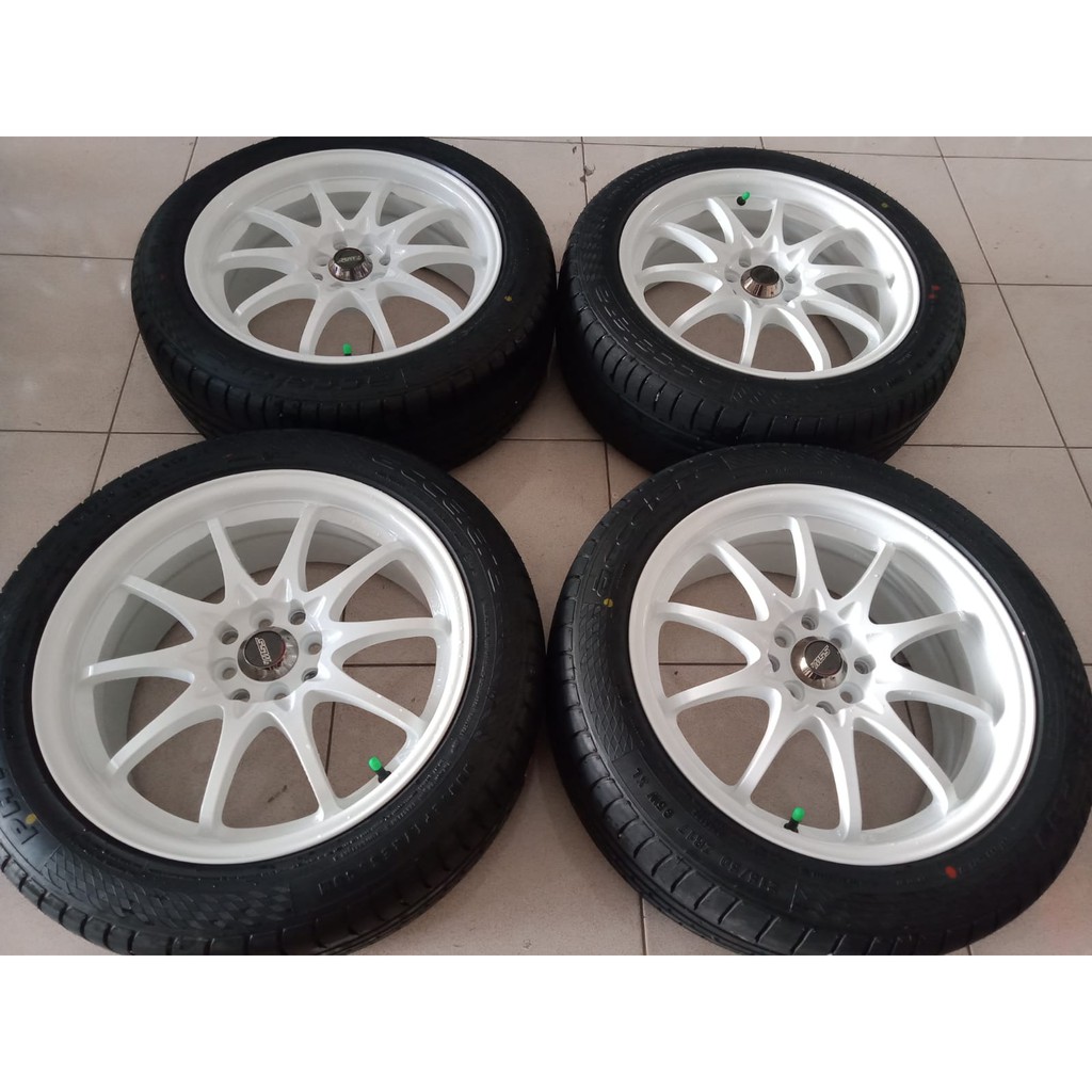 Velg Bekas Mobil Ssw R17x7.5 Hole 4X100 4X114.3 Plush Ban Accelera PHI  Untuk Avanza Xenia Kijang