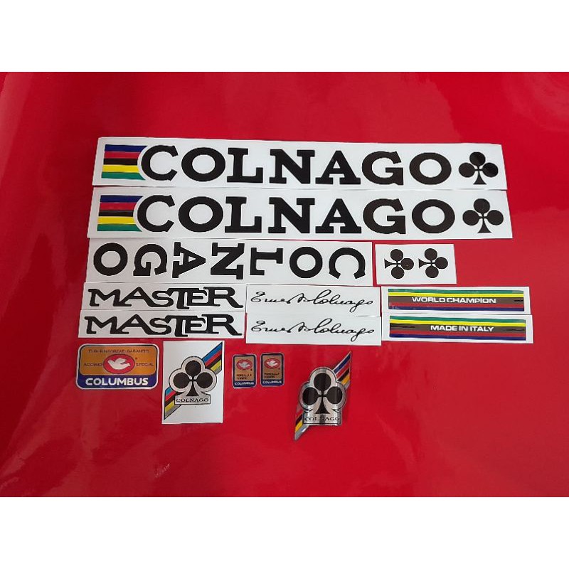 Custom Emblem Colnago + Stiker Sepeda Colnago