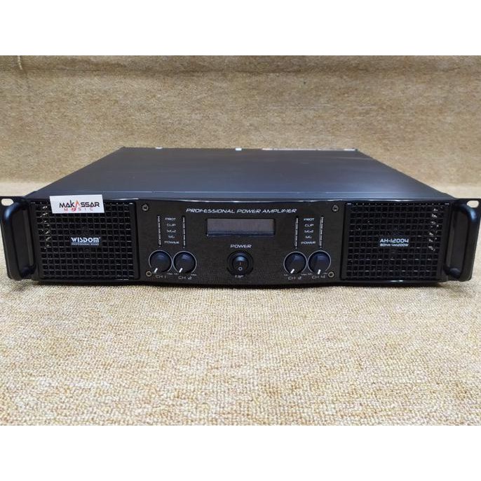 Monggo] Wisdom Ah-12004 4X1200W/8Ohm Power Amplifier