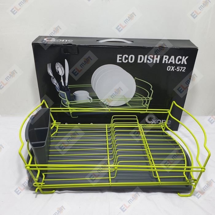 Rak Tempat Piring Sendok Plastik OXONE Eco Dish Rack OX 572 - OX572 - OX-572