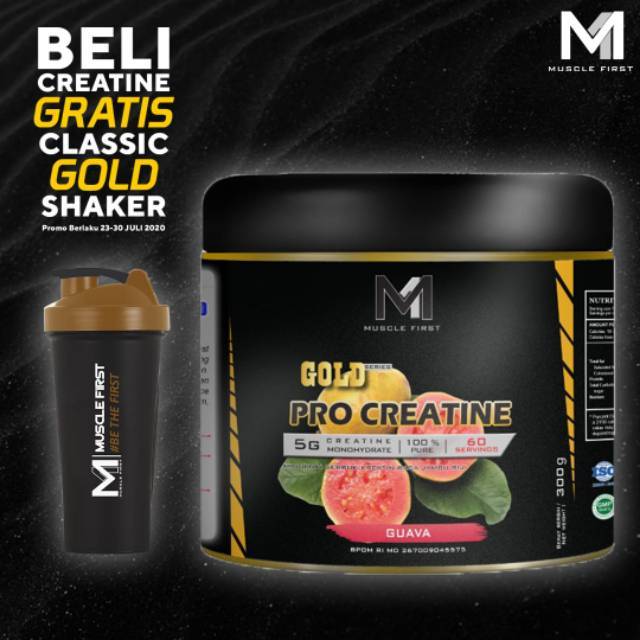 Muscle First Pro Creatine 360 Gram / 60 serving Gold Series BPOM HALAL MUI MuscleFirst M1 NUTRION