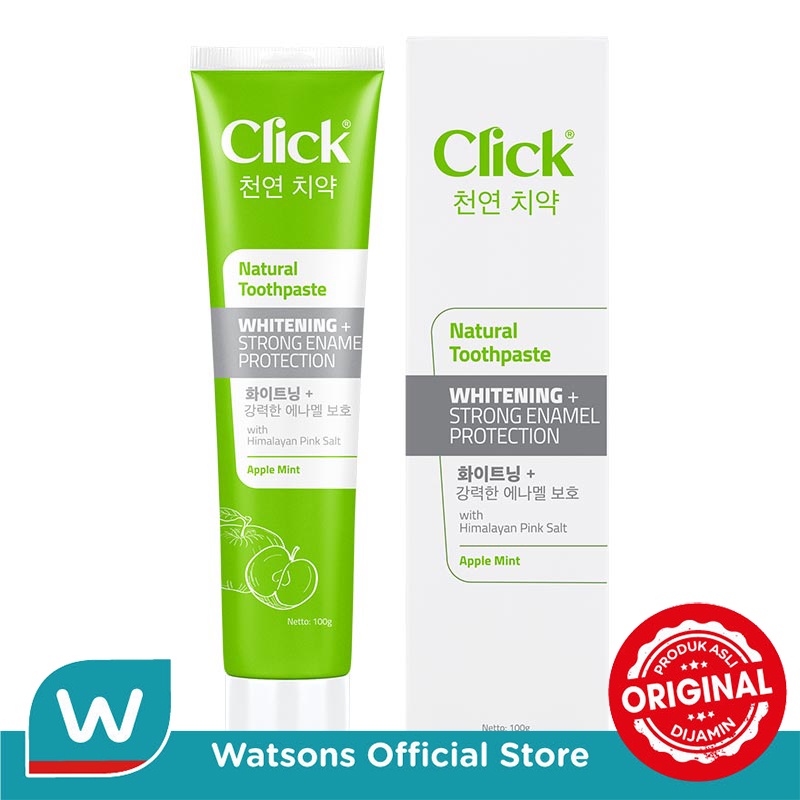 Click Natural Toothpaste Whitening + Strong Enamel Protection 100gr