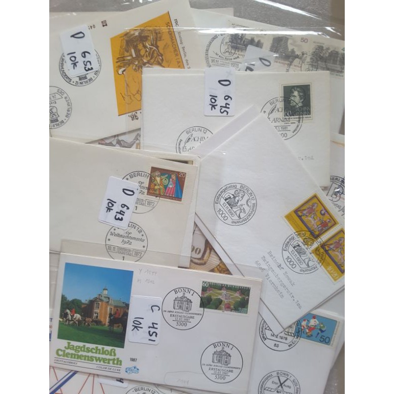 

Perangko first day cover FDC set 2 buah sampul prangko