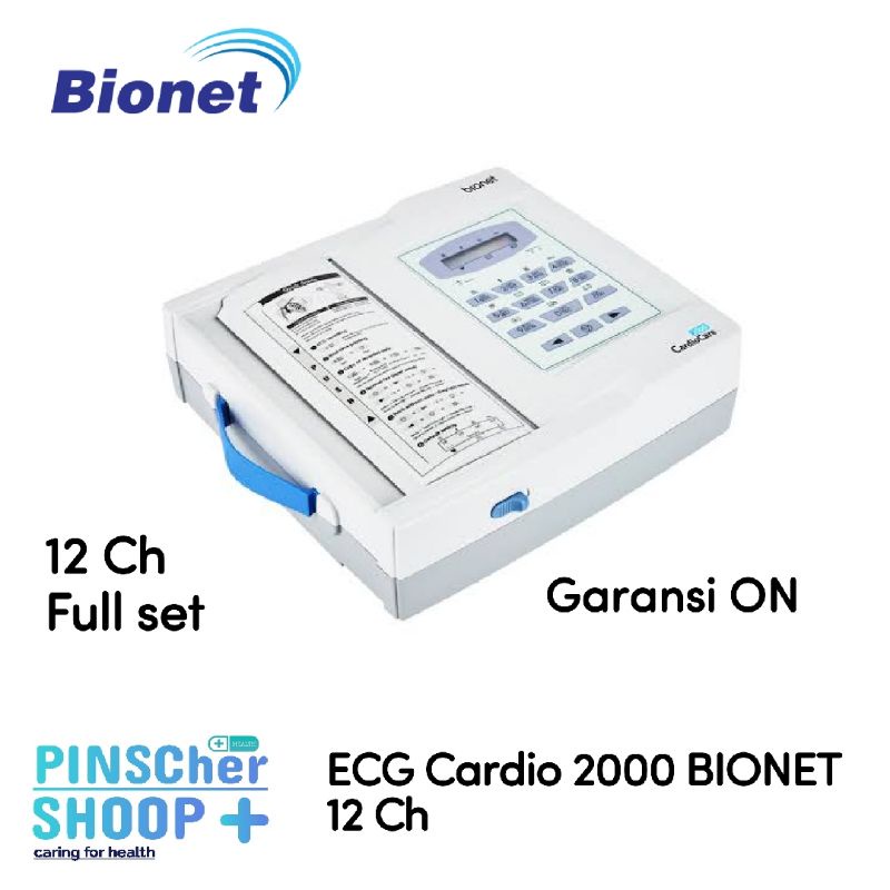 Bionet Cardio 2000 Alat ECG 12 Chanel + Hasil Presentasi