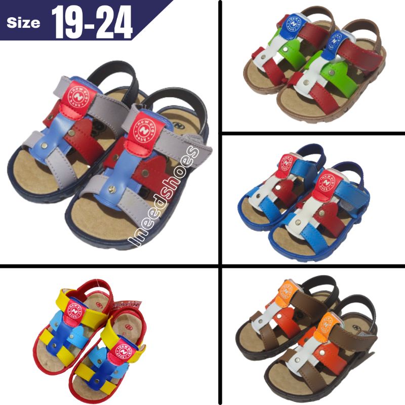 Sepatu Sandal Anak Laki-Laki Cowok Usia 6 Bulan Umur 1 2 3 Tahun Size 19 20 21 22 23 24 Sendal Bayi 