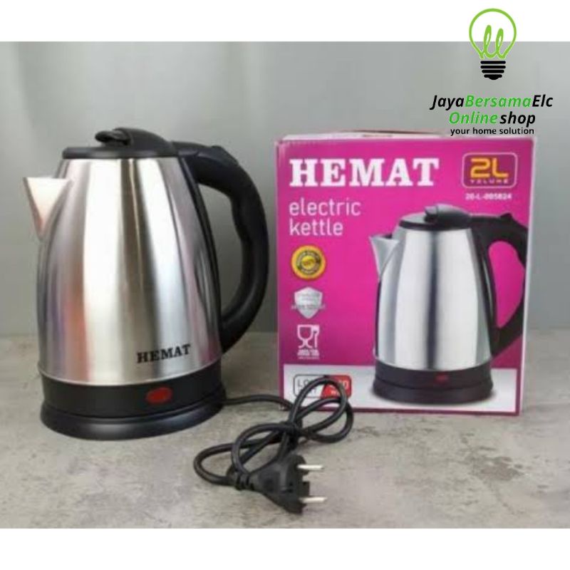 Kettle Listrik Teko Hotel / Cerek 2L Murah